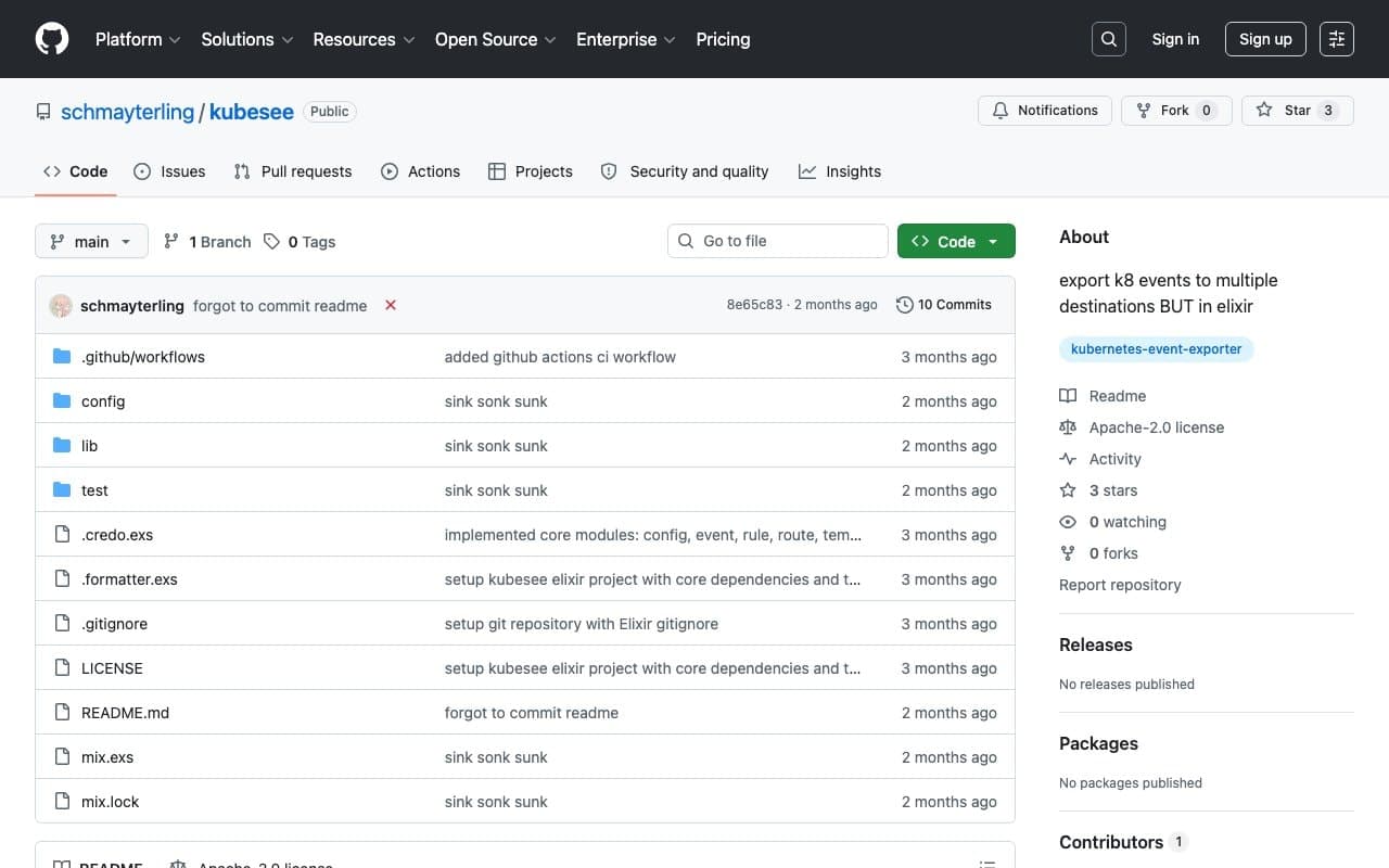 kubesee kubernetes event interface