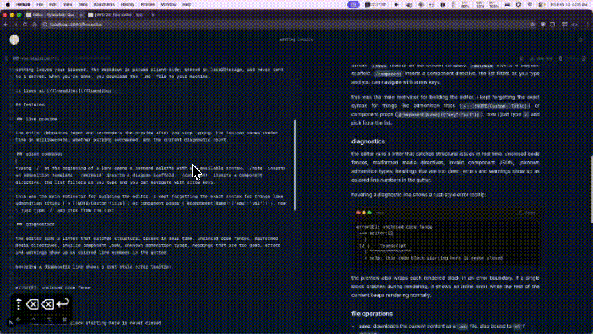 slash command palette filtering available snippets